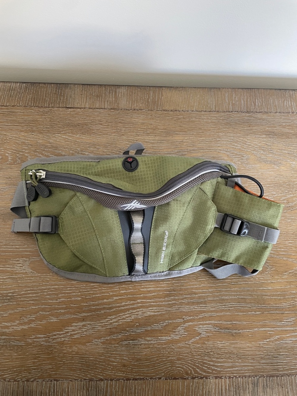 High Sierra Olive Green Hiking Waist Pouch